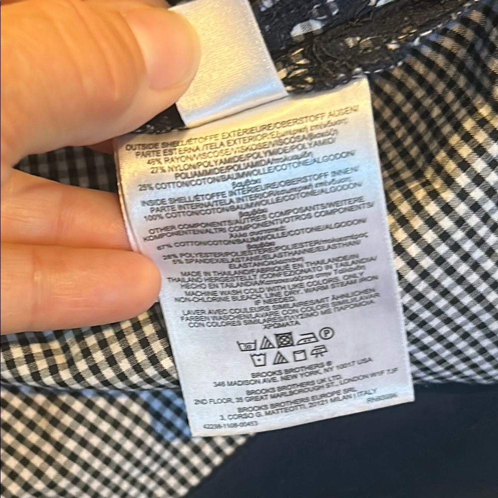 Brooks Brothers Navy and White Midi Sheath Dress - Picture 12 of 12
